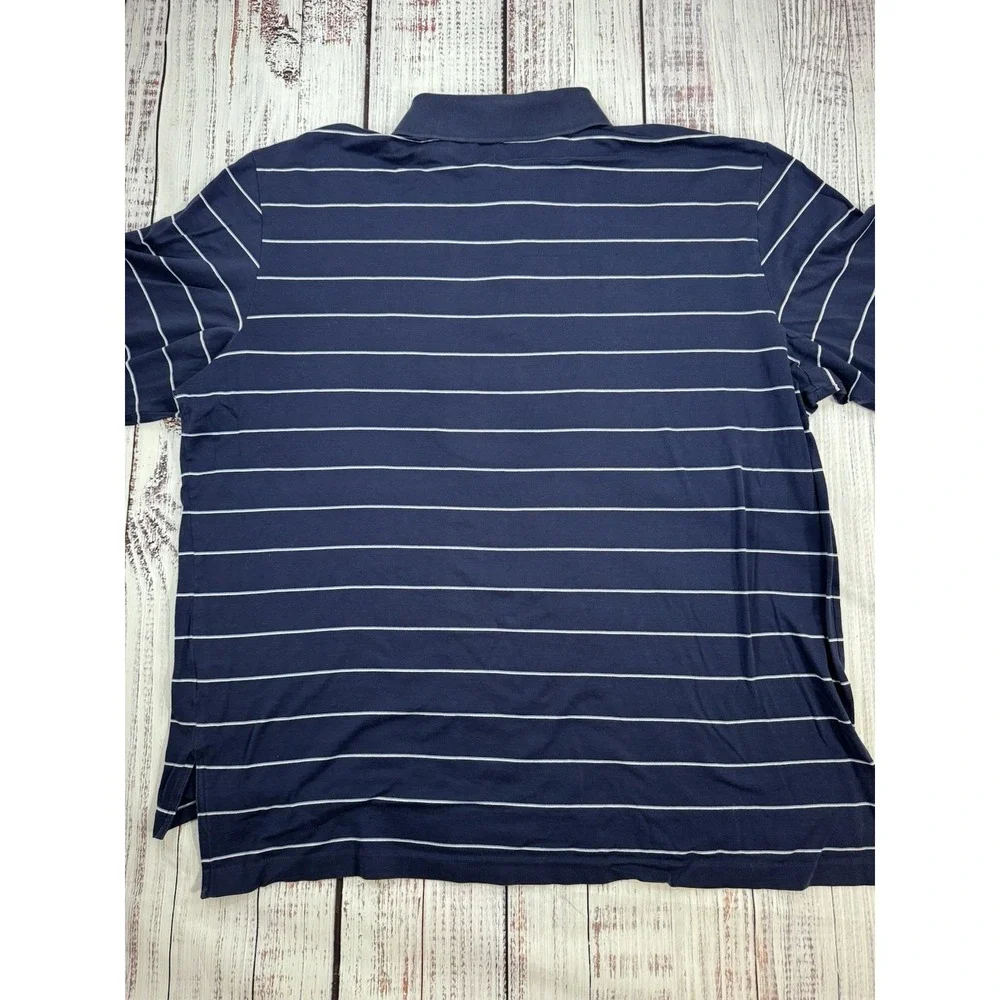 Polo Ralph Lauren Men's Shirt‎ Blue Striped Short Sleeve Size XL